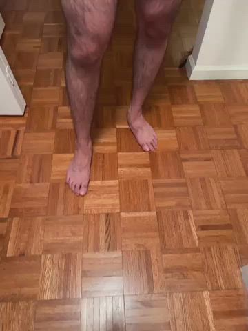 feet hairy legs gif