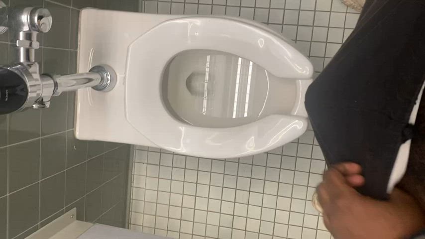 Hard in the college bathroom