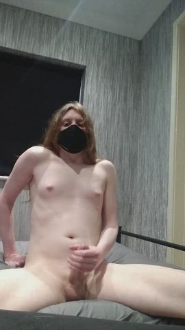 amateur big dick redhead tits trans trans woman femboys trans-girls gif