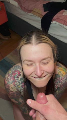 cum cumshot facial tattoo thick sbdolphin gif