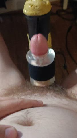Getting my cock milked on cam with fleshlight 🥵🍆💦