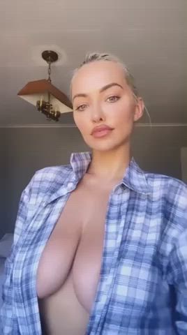 big tits boobs cleavage huge tits tits gif