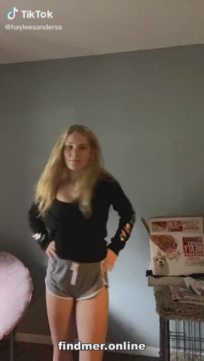 Amateur Big Tits Blonde Dancing German Girls Homemade Teen TikTok Tits UK USA gif