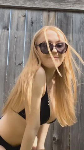 Bikini Blonde TikTok gif