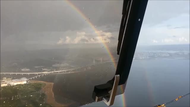 Circular Rainbow from Lakhta Center Skyscraper in St. Petersburg || ViralHog