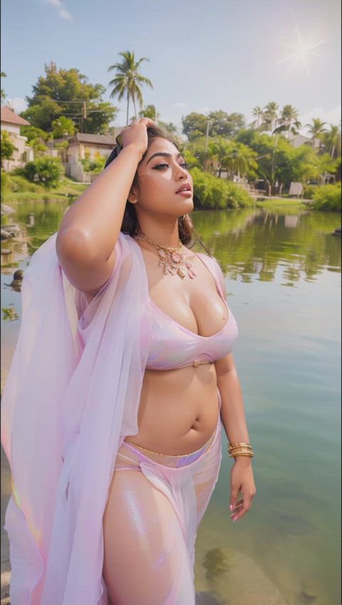 bengali big tits desi milf saree tits gif