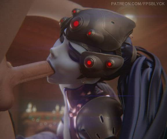 3d animation anime blowjob hentai oral overwatch gif