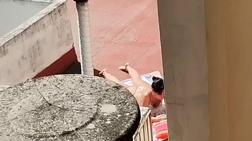 bikini boobs candid neighbor nude outdoor public spy spy cam tits gif
