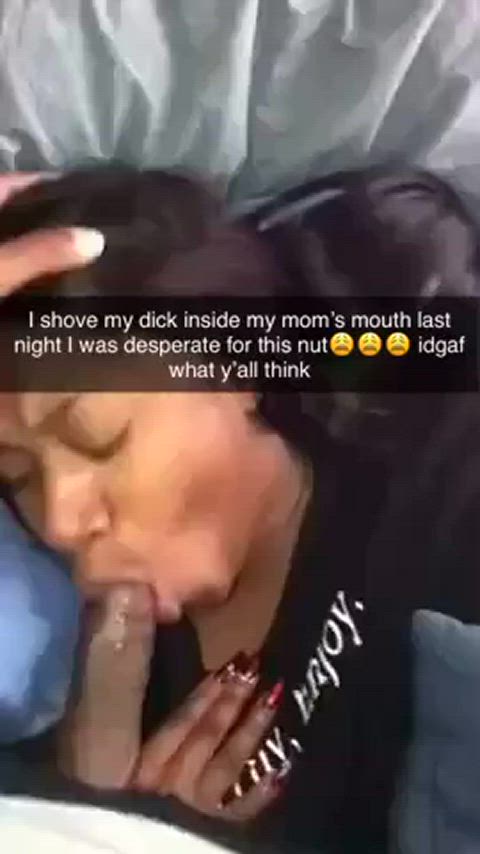 black blowjob ebony family mom son surprise used gif