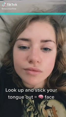 Facial TikTok Tongue Fetish gif