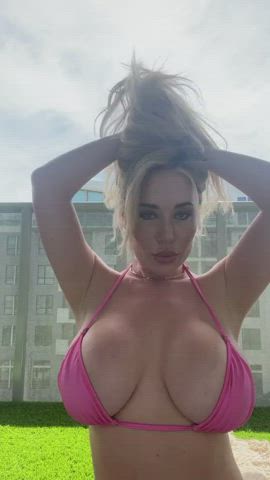 Australian Big Tits Blonde Savannah Bond gif