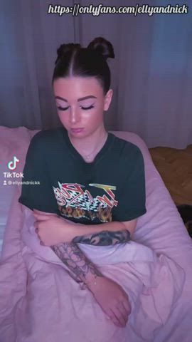 cute hotfallingdevil tiktok titty drop gif