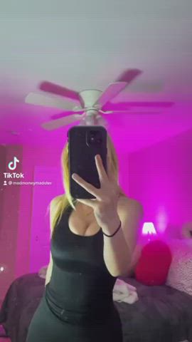 big tits blonde tiktok gif