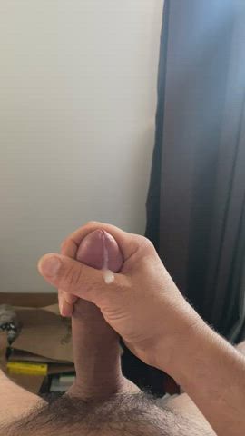 Unloading my uncut cock [OC]