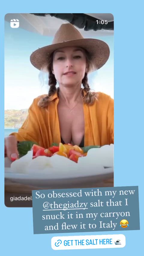 celebrity cleavage giada de laurentiis celebs gif