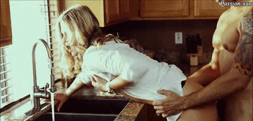 body swap doggystyle kitchen standing doggy gif