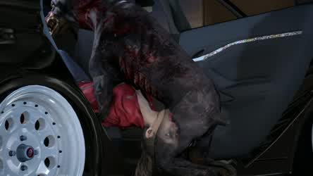 Claire + ZDog xray (Santalol) [Resident Evil]