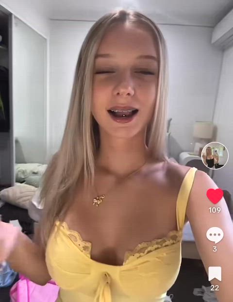 big tits braces teen gif