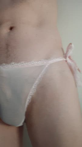 cock worship crossdressing exhibitionist onlyfans panties pink selfie sissy tiktok