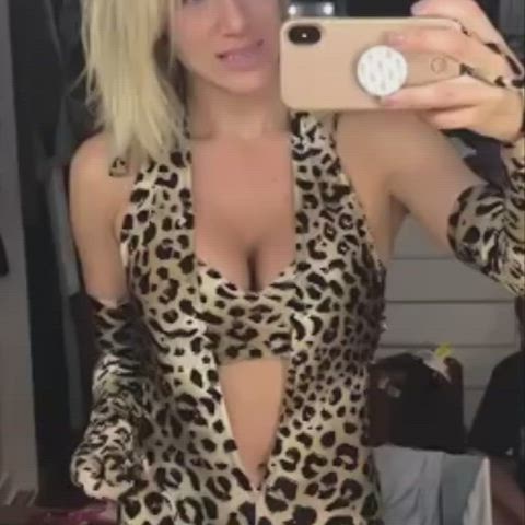 ass blonde bodysuit brazilian celebrity cleavage sensual gif