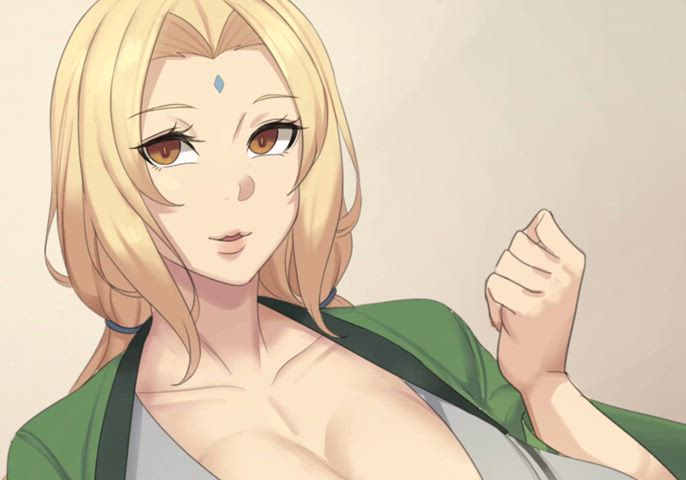 animation anime bed sex blonde hentai milf naruto rule34 teen titty fuck gif