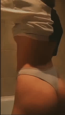 ass bathroom dancing gif