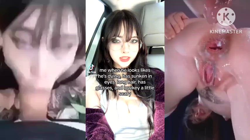 anal bwc goth pale petite split screen porn squirting teen tiktok white girl tik-tok