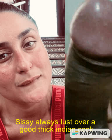 Bollywood Caption Cock Worship Indian Sissy gif