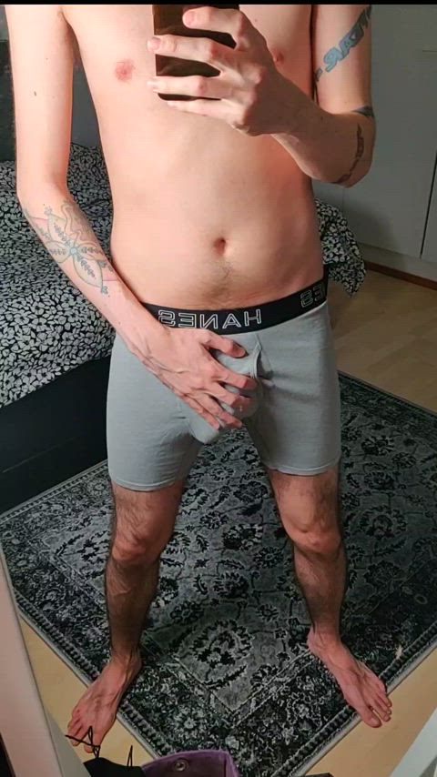 Cock just wants to rip right through my boxers