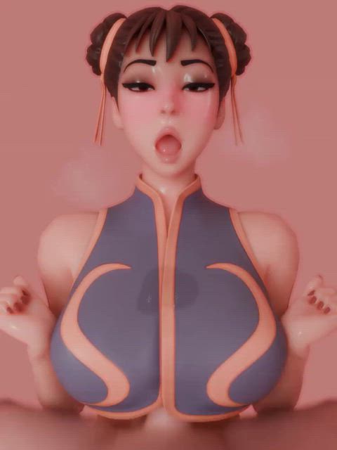 ahegao animation chinese tit fuck titfuck titty fuck gif