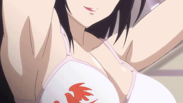 anime big tits bikini bouncing tits ecchi gif