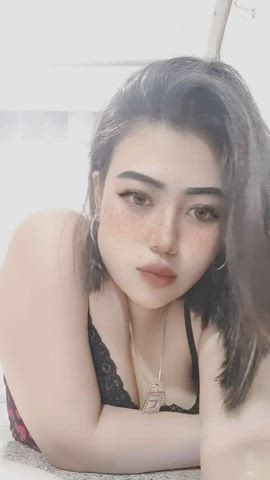 asian ass big tits cumshot indonesian gif