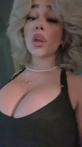 big tits blonde boobs gif