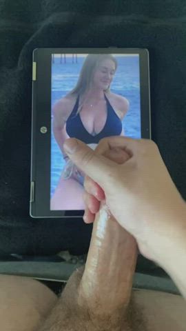 bikini cumshot tribute gif