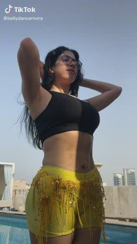 amateur arab big tits cleavage egyptian tiktok gif