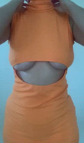 boobs dress titty drop underboob gif