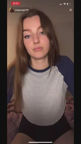 She (virgosugar111) teased on TikTok then was dared to flash on Twitter