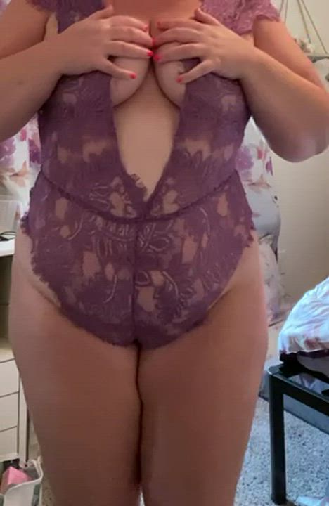 Big Tits Curvy Lingerie gif