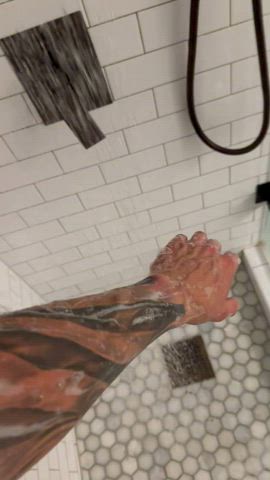 shower spanking hands gif
