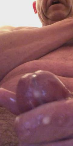 cumshot gay grandpa little dick pov sissy gif