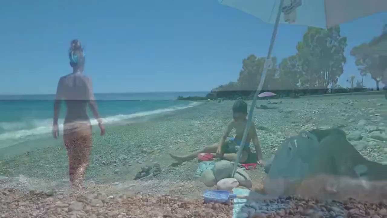 Beach Spanish Topless gif