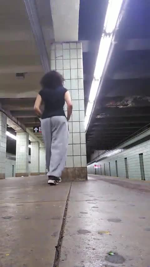 Masturbating at the Subway Station