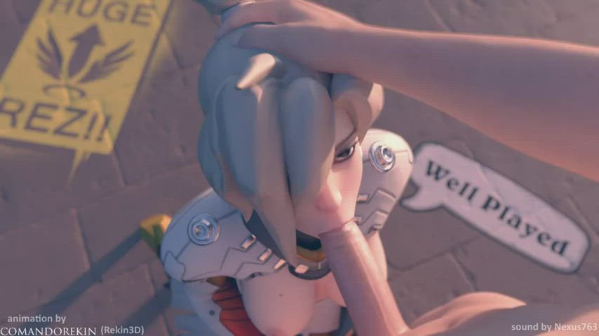 3D Oral Overwatch gif