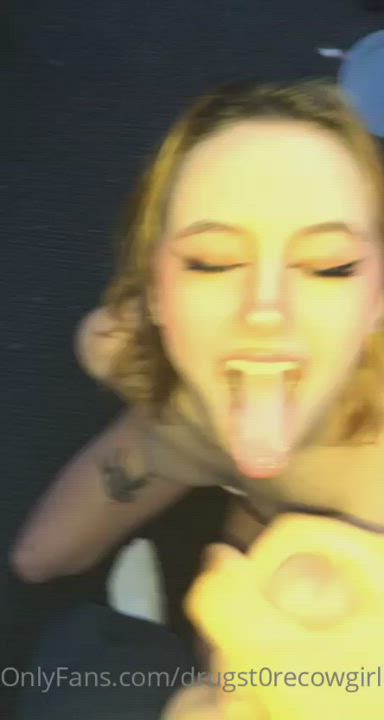 18 Years Old Amateur Cum In Mouth Cumshot Facial Homemade OnlyFans Teen gif