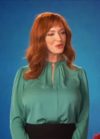 big tits christina hendricks smile gif