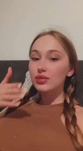 cute lips lipstick gif