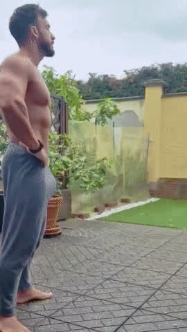 bulge gay hung male muscles sexy gif