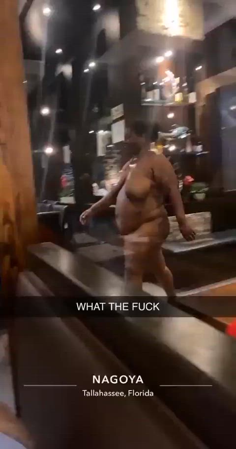 black chubby public gif