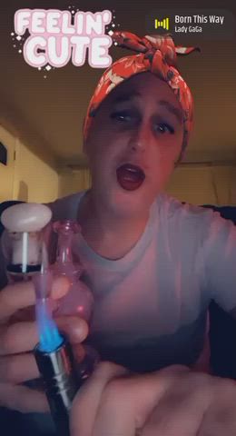 femboy gay smoking gif