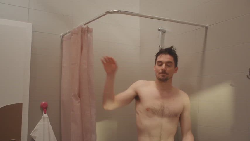 bathroom cfnm embarrassed exposed gay shower gif